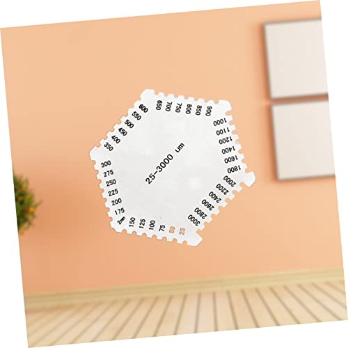 Homoyoyo Calibrador de Espesor de Película Húmeda Hexagonal de Acero Inoxidable de Alta Precisión de 25-3000um para Medición de Espesor de Recubrimiento miniatura 5