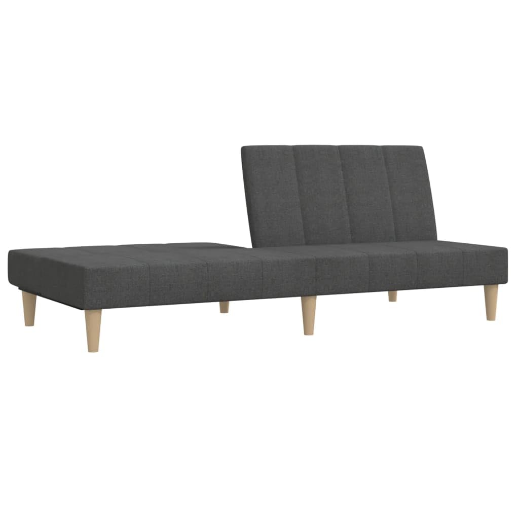 Divano Letto a 2 Posti Grigio Scuro in Tessuto,Divano da Soggiorno,Divano di Design Moderno,Divano Letto 2 Posti Economico-375866