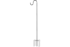 COCONUT Shepherds Hook: Adjustable Hanging Pot Stand for Gardens