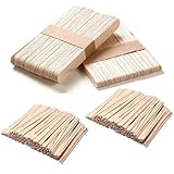 300 Stück Holzspatel Waxing Applikator，Waxing Holzspatel，Holzspatel Kleine Holzstäbchen für Haarentfernung oder Holz Handwerk