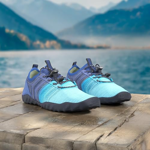 Image of WateLves Water Shoes Mens Womens Barefoot Beach Swim Shoes Quick-Dry Aqua Socks Pool Shoes for Surf Yoga Water Aerobics