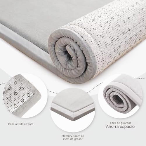 Miniatura 3 de Lehour Engrosamiento Coral Terciopelo Alfombra Manta De Rastreo Para Niños Alfombras Suaves De Tatami Antideslizante Para Niños Enlarge Play Mat Gris, 200 240cm