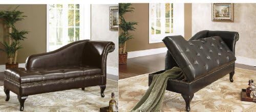 AHOC Beautiful Luxury Faux Leather XL 3 Seater 62'' Bench Storage Sofa