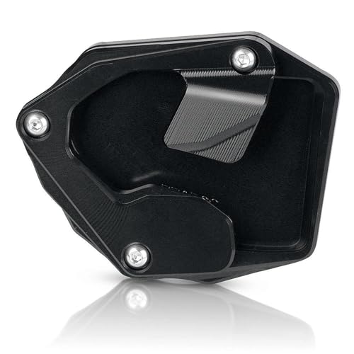 tänder-Verbreiterung Motorrad-Seitenständerpolster Für CRF1000L Africa Twin Sports Ständer-Verlängerungsplatte Fuß-(SCHWARZ)