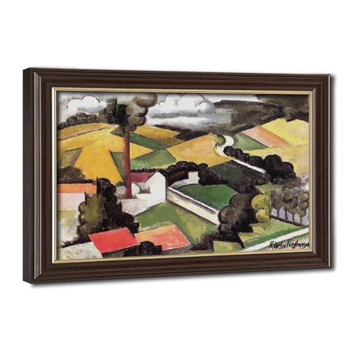 Décoration murale de salon Roger De La Fresnaye Affiche sur toile avec cadre 30x45cm