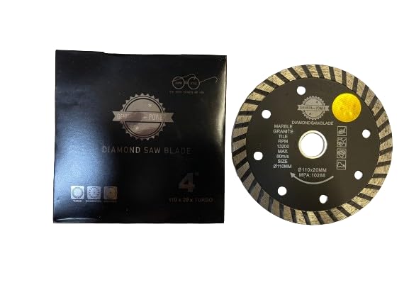 110MM MARBLE BLADE 4" GRANITE CUTTING (Turbo) BLADE WALL CUTTING BLADE CEMENT SHEET CUTTING BLADE (pack of 4pcs) (B0D4YPD5H6) Amazon Price History, Amazon Price Tracker