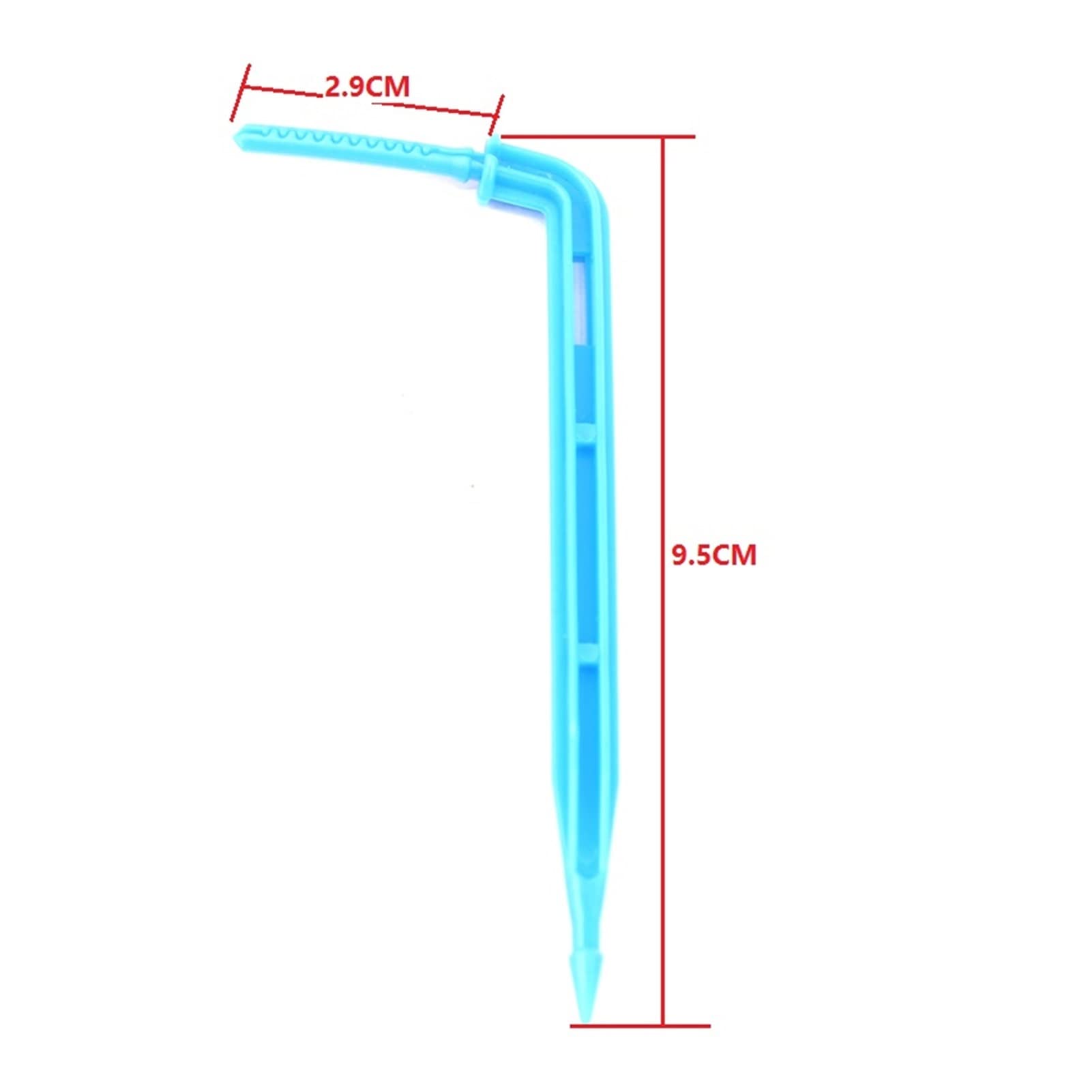 Części rurociągów do nawadniania ogrodu 50 cm wąż 4 głowa zakrzywiona błękitna kropla wody arrow Drip nawadnianie Zestaw wyrzutni bonsai kwiat roślina strużowa nawadnianie kroplomierza