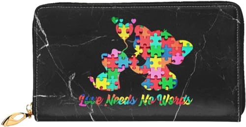 Autism Awareness Day Elephant Autism Wallet Card Bag