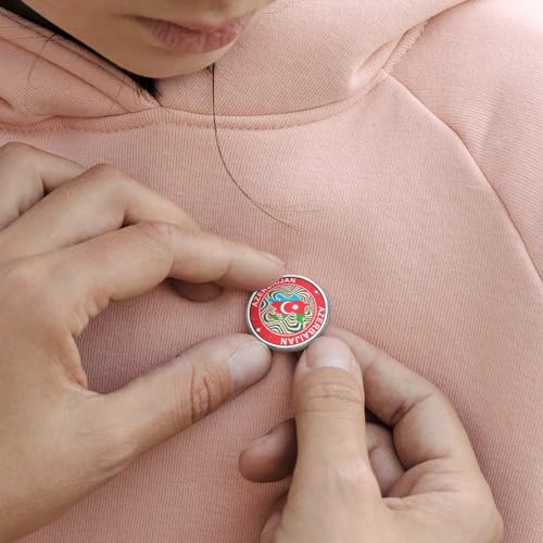 Pin esmaltado de Azerbaiyán Evans1nism que no daña la ropa y evita pérdidas 5