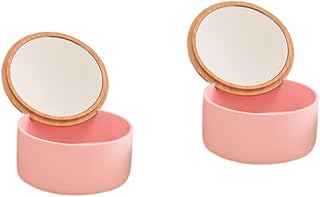 SaditY Organizador de joyas Caja redonda de a...