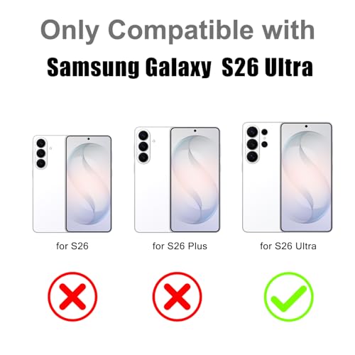 Image of Magnetic for Samsung Galaxy S26 Ultra Case with 360 Stand [Compatible with Magsafe] [Fluorescent Design] [1 Screen Protector] Slim Translucent Matte Case for Galaxy S26 Ultra 6.9 inch, Desert