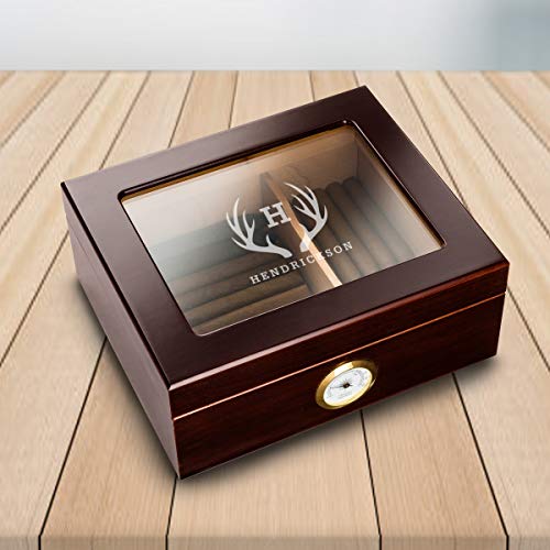 Personalized Humidor Cigar Box