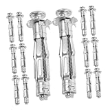 SOIMISS 25 Stück Teiliges Schwerlast Verzinkte Hohlraumdübel mit Hohlantrieb Schrauben Langlebige...