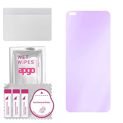 apgo Protector de pantalla Anti-Blue Hybrid Glass 9H para Oppo Reno4 Lite