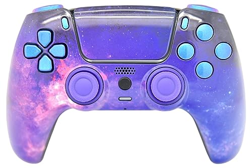 Image of Custom Controllerzz Custom Wireless Controller Compatible with PS5 - Multiple Designs Available (Galaxy & Chameleon)