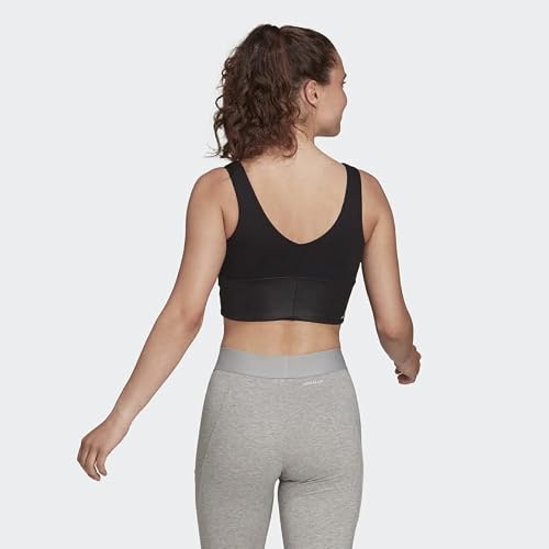 Adidas X Zoe Saldana Aeroready Shine Bra Top Women's, Black, Size Xl #TOP2