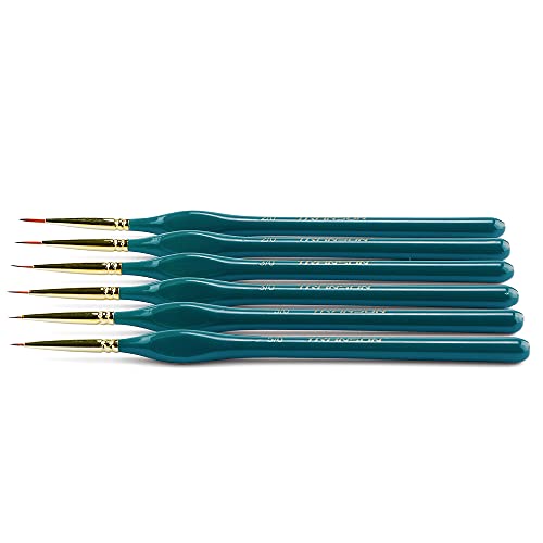 Transon Detail Thin Paint Brush Set 6Pcs For Model Minature Craft And Art Painting #TOP2