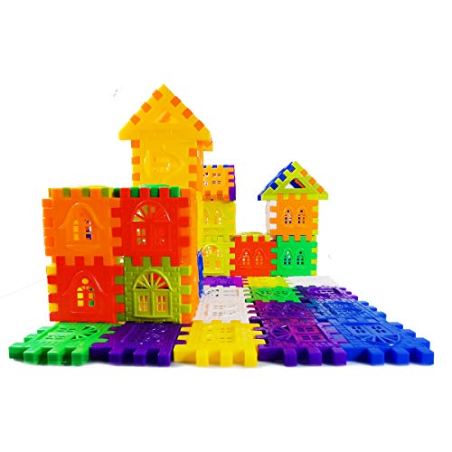 Rainbow Toyfrog Waffle Blocks For Toddlers & Kids 96 Pcs Jumbo Toy Building Sets– Stem Building Toys With Storage Container –Kindergarten Toys Preschool Manipulatives For Toddlers #TOP2