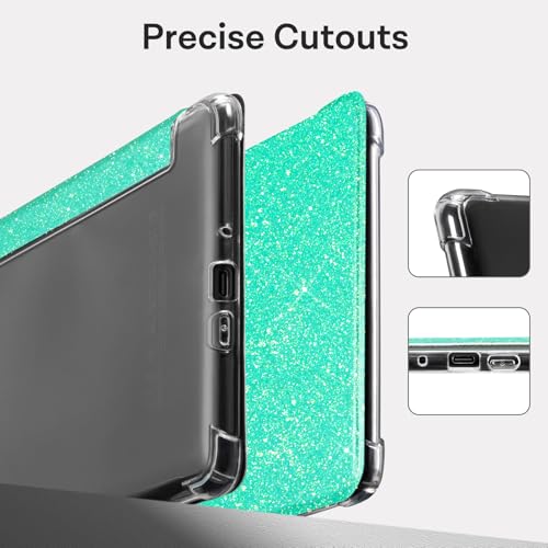 Image of CoBak Case for 7 inch Ereader 2024 - New PU Leather Cover and Clear Soft Silicone Back Cover with Auto Sleep Wake Feature