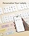 NIIMBOT Label Maker Machine Bluetooth Label Printer for School Home Office Organization, Wireless Mini Labeler D110 Upgraded Version, Label Machine with Label, White