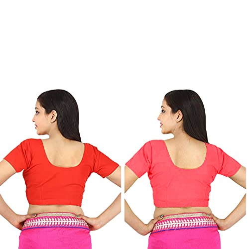 Image of Namita Women's Rubia Cotton Solid Half Sleeve Blouse