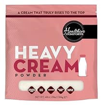 Healthier Comforts Heavy Cream Powder 72% Butterfat | Kosher, Gluten Free, Non-GMO, Keto Friendly, Free of Antibiotics & Hormones rBGH or rBST | Made in USA 48oz
