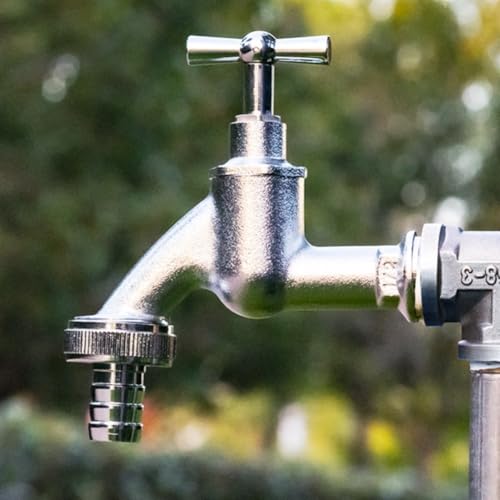 ReachMall Robinet d'extérieur en laiton pour jardin, piscine, résistant aux intempéries, poignée unique pour cour et contrôle d'accès à l'eau en hiver rigoureux
