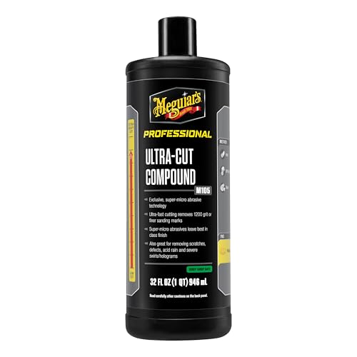 Meguiar's Mirror Glaze M105 Ultra-Cut Compound, 32 Fl....