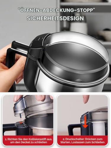 Foto von Moongiantgo Getreidemühle Multifunktionale 400W, Ultrafeine Kaffeemühle