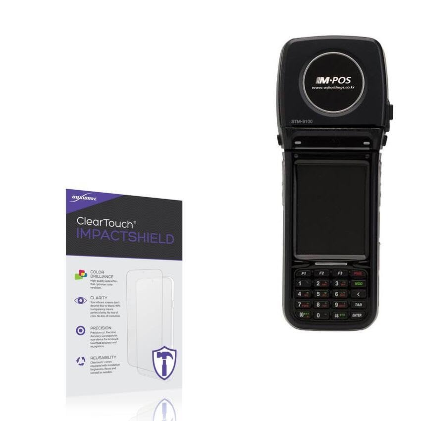 BoxWave Screen Protector Compatible With Sam4s SHM-1000 (3.5 in) - ClearTouch ImpactShield (2-Pack), Impenetrable Screen Protector Flexible Film