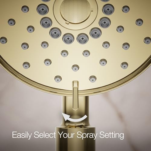 Kohler K-22166-G-AF Purist Multifunction HANDSHOWER 1.75 GPM, Vibrant French Gold by Kohler - Image 6