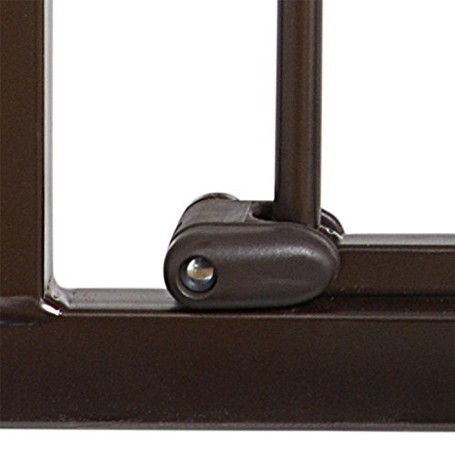 Munchkin® Easy Close Xl™ Pressure Mounted Baby Gate For Stairs, Hallways And Doors, Walk Through With Door, 29.5" - 51.6" Wide, Metal, Bronze #TOP7