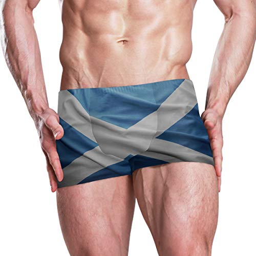 super3Dprinted Scottish Flags Men's Swim Trunks Swimming Briefs Beach Shorts Boxer Multi