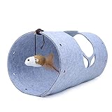 Buena forma de jugar: con un amplio túnel, un juguete de pelota suave, proporciona momentos de ejercicio y auto-diversión para mantener su ejercicio en la parte superior y trabajar en su movilidad y flexibilidad.