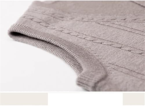 Men's Fashion Cashmere Cardigan Vest Casual V-Neck Sleeveless Cardigan3