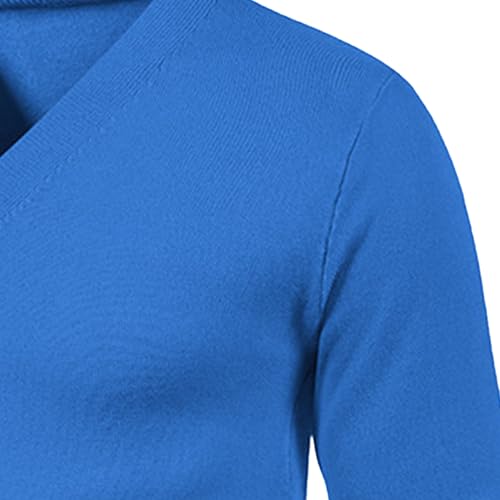 Men's V Neck Button Knitted Cardigan Long Sleeve Pockets Men Knit Sweater Lightweight Vintage Cardigan Sweaters4