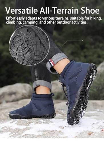 Hike Winter Barefoot Shoes Women Men, Winter Footwear Boots Wide Toe Highly Elastic Non-Slip Walking Hiking Sneakers for Mens Womens4