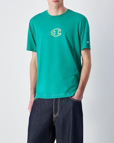 Champion Erkek Grafik Baskılı T-Shirt, Yeşil, XXL - Görsel 2