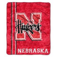 Nebraska Huskers NCAA "Jersey" 50x60 Soft Cozy Sherpa Throw Blanket Home Decor Bedding