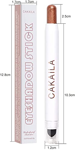 Go Ho Shimmer Cream-To-Powder Eyeshadow Stick,2 In 1 Eyeshadow Pencil Crayon Eye Brightener Stick,Smooth Easy To Color Waterproof,04 Taupe Shimmer #TOP6