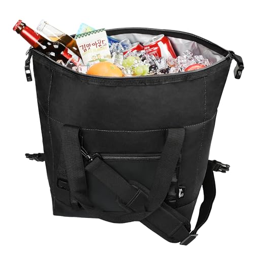 Tirrinia Insulated Soft Cooler Bag- 30 cans Leakproof Camping Ice Chest Box with Bottle Opener, Portable Cooler Box for Lunch, Picnic, Drink, Travel, Fishing by Tirrinia - Used condition - US$13.75
