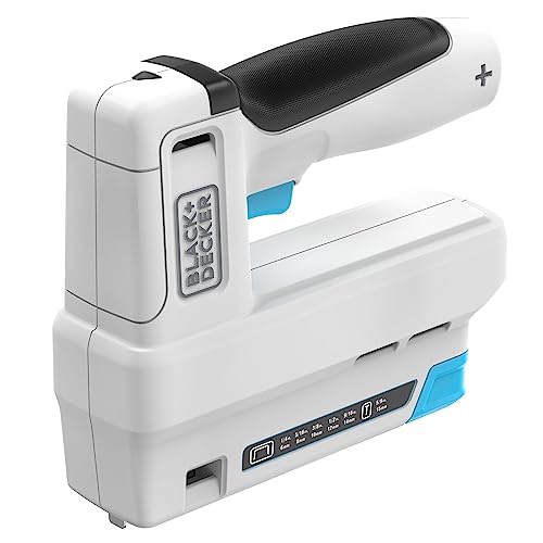 BLACK+DECKER BCN115-XJ - Grapadora 3,6v, Diseño ultra-ergonómico, Batería 1,5Ah Litio, Carga USB, Incluye 500 grapas 14mm y 500 clavos 15mm