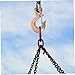 COOLHIYA Anti-Slip Lifting Hook with Tongue Safety Chain Hook for Heavy Duty Weight Lifting and Cargo Securement Industrial for Trailers and Trucks