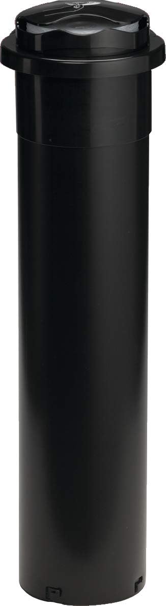 San Jamar Ez-Fit In-Counter Lid Dispenser 8 - 24 Oz Cups for Restaurants, Dining Halls, and Fast Food, Plastic, 6.5 x 26 x 6.5 Inches, Black