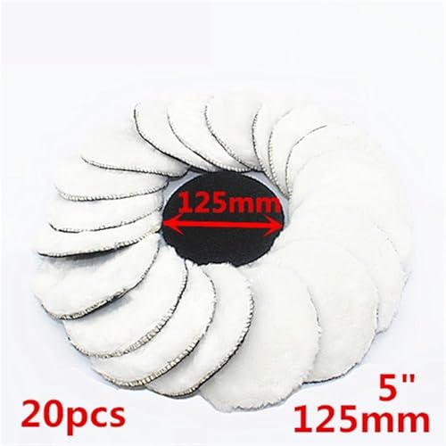 Almohadillas de pulir coche de 125 mm en pack de 20 esponjas para el cuidado del automóvil 2