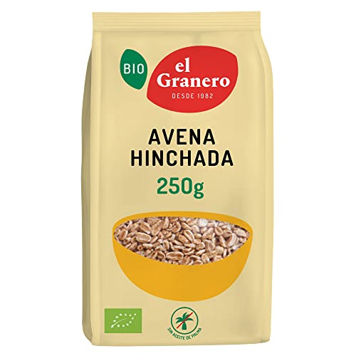 El Granero Integral - Avena Hinchada - 250 g - Rico en Vitaminas, Minerales y Fibra - Efecto...