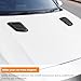 KHGUZ 2PCS Car Hood Vents, Automotive Scoop Bonnet Air Vents Engine Hood Kit, Vehicle Exterior Decorative Air Flow Intake Trim Cover Accessories, Universal for RV, SUV, Truck (Black)