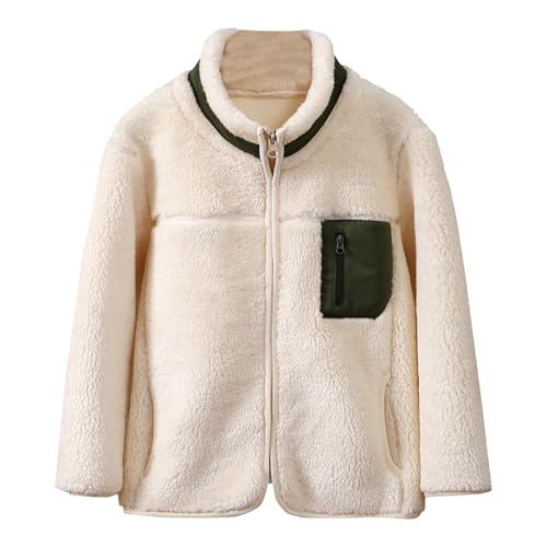 Boys Girls Fuzzy Mini Fu𝐫 Jacket Toddler Winter Puffer Coat Kids Thermal Thicken Outerwear Fleece Snowsuit