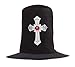 Top Hat Velvet with Silver Cross