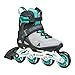 Rollerblade MACROBLADE 80 W, Pattini in linea Donna, grigio/ottanio, EU: 38/38.5 (UK 5/5.5 / US: 7/7.5)